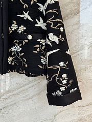 Colestore Chanel Jacket - Wool & cashmere, black, gold & white  - 5
