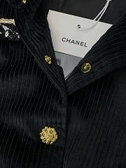 Colestore Chanel Jacket Corduroy  Black, Gold & White - 5