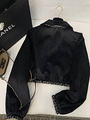 Colestore Chanel Jacket Corduroy  Black, Gold & White - 2