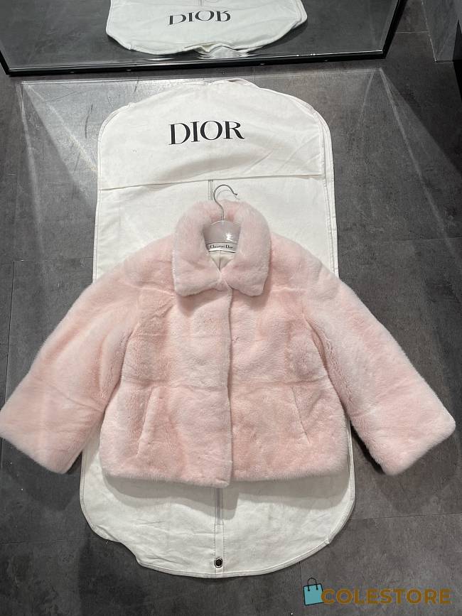 Colestore Dior Faux Fur & Shearling Jackets Light Pink - 1