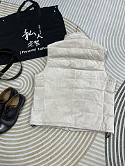 Colestore Brunello Cucinelli Lightweight down vest for Man in Ivory  - 2