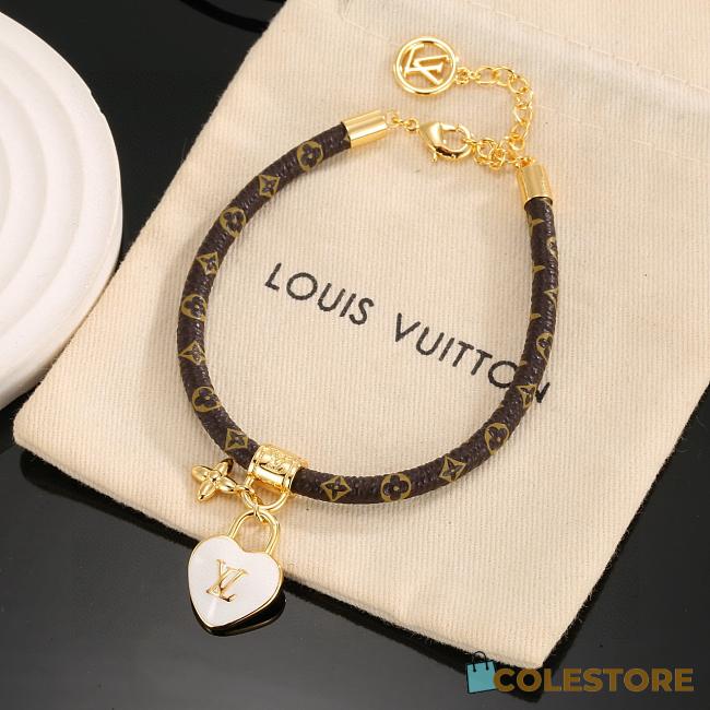 Colestore Louis Vuitton Sweetheart Bracelet White - 1