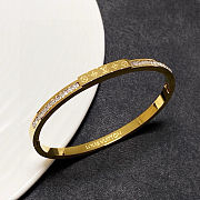 Colestore Louis Vuitton Nanogram Cuff Bangle - 3