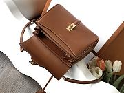 Colestore Celine 16 In Satinated Calfskin Tan 23x18x10cm - 4