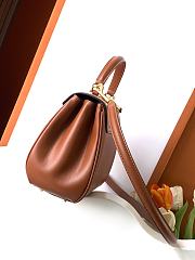 Colestore Celine 16 In Satinated Calfskin Tan 23x18x10cm - 2
