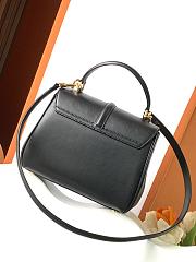 Colestore Celine 16 In Satinated Calfskin Black 23x18x10cm - 2