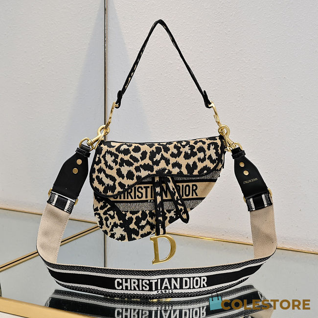 Dior Saddle Multicolor Mizza Embroidery M0446 Size 25cm - 1