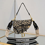 Dior Saddle Multicolor Mizza Embroidery M0446 Size 25cm - 1