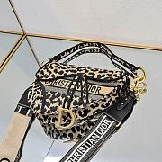Dior Saddle Multicolor Mizza Embroidery M0446 Size 25cm - 3