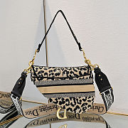 Dior Saddle Multicolor Mizza Embroidery M0446 Size 25cm - 2