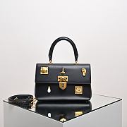 Colestore Schiaparelli Bijoux Secret Bag in Black Leather 24x11x17cm - 1
