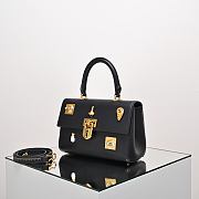 Colestore Schiaparelli Bijoux Secret Bag in Black Leather 24x11x17cm - 5