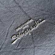 Colestore Schiaparelli Keyhole Chain Pouch Calfskin Black 19.5x3x11.5cm - 2