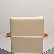 Colestore Schiaparelli Keyhole Chain Pouch Calfskin Light Beige 19.5x3x11.5cm - 6
