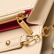 Colestore Schiaparelli Keyhole Chain Pouch Calfskin Light Beige 19.5x3x11.5cm - 2