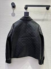 Colestore Gucci Embossed GG leather jacket Black - 6