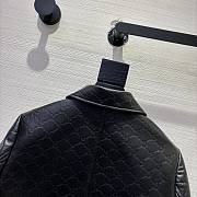Colestore Gucci Embossed GG leather jacket Black - 4