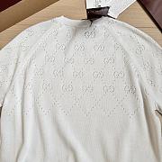 Colestore Gucci GG Cotton Crewneck Top White - 4