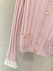 Colestore Chanel Pink Cardigan with White Trim - 3