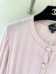 Colestore Chanel Pink Cardigan with White Trim - 2