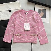 Colestore Chanel Pink Pearl Knitted Cardigan - 1