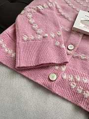 Colestore Chanel Pink Pearl Knitted Cardigan - 5