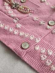 Colestore Chanel Pink Pearl Knitted Cardigan - 4