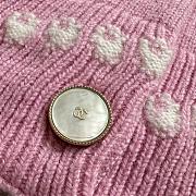 Colestore Chanel Pink Pearl Knitted Cardigan - 3