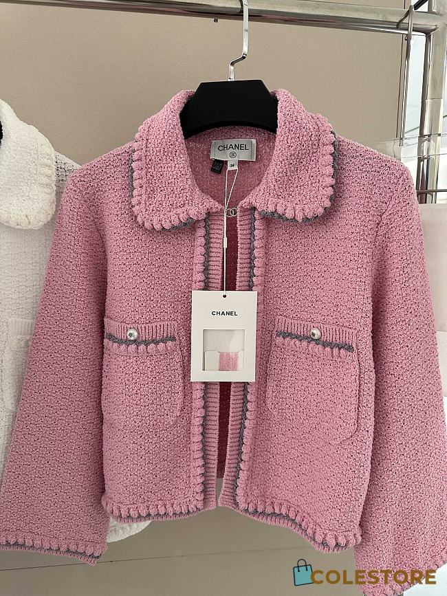Colestore Chanel Pink Tweed Jacket - 1