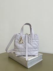 Colestore Dior Small Dior Toujours Vertical Tote Bag Lilac 18x16x12cm - 1