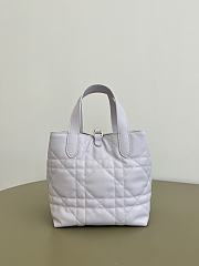 Colestore Dior Small Dior Toujours Vertical Tote Bag Lilac 18x16x12cm - 3