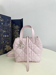 Colestore Dior Small Dior Toujours Vertical Tote Bag Light Pink 18x16x12cm - 1