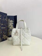 Colestore Dior Small Dior Toujours Vertical Tote Bag White 18x16x12cm - 1
