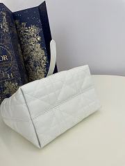 Colestore Dior Small Dior Toujours Vertical Tote Bag White 18x16x12cm - 6