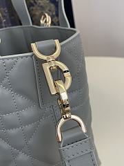 Colestore Dior Small Dior Toujours Vertical Tote Bag Stone Gray 18x16x12cm - 5