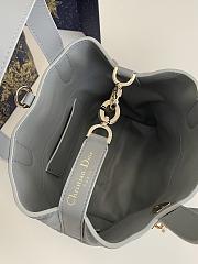 Colestore Dior Small Dior Toujours Vertical Tote Bag Stone Gray 18x16x12cm - 6
