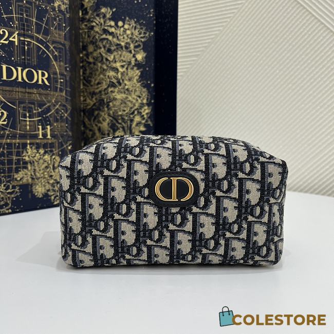 Colestore Dior 30 Montaigne Vénus Pouch Blue Dior Oblique Jacquard - 1