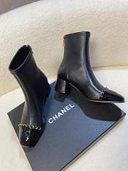 Colestore Chanel Patent Leather Ankle boots Black - 5