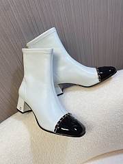 Colestore Chanel Patent Leather Ankle boots White - 2