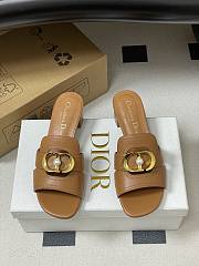 Colestore Dior 30 Montaigne Heeled Slide Caramel Calfskin - 4