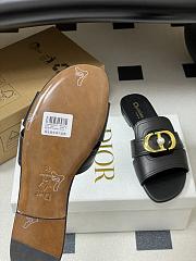 Colestore Dior 30 Montaigne Slide Black Calfskin - 3