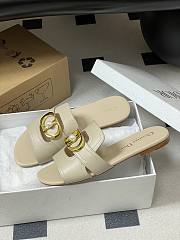 Colestore Dior 30 Montaigne Slide Cream Calfskin - 5