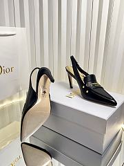 Colestore  Dior Boy Slingback Pump Black Supple Calfskin - 4