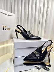 Colestore  Dior Boy Slingback Pump Black Supple Calfskin - 5