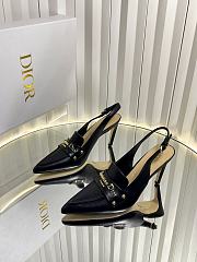 Colestore  Dior Boy Slingback Pump Black Supple Calfskin - 6