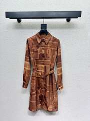 Colestore Louis Vuitton Trunk Print Shirt Dress - 1