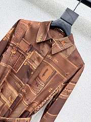 Colestore Louis Vuitton Trunk Print Shirt Dress - 3