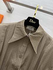 Colestore Hermes Monogram Jacquard Peplum Shirt - 4