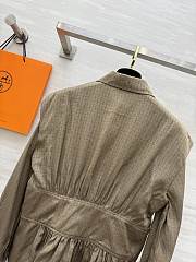 Colestore Hermes Monogram Jacquard Peplum Shirt - 3