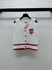 Colestore Miu Miu Wool V-neck Knitted Vest - 6